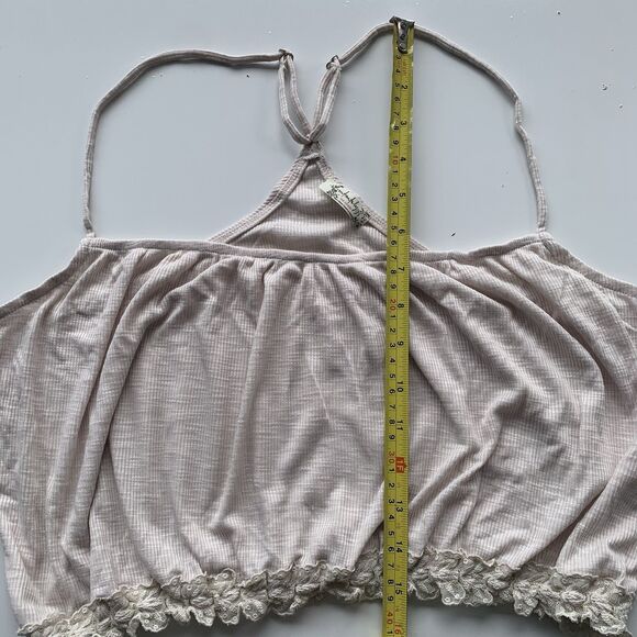 Free People Intimately Boho Cami Faded Love In Tea/Beige Size XL Preppy Cozy - Picture 2 of 7